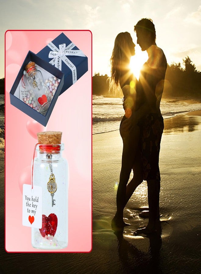 Shitailu Gift for Her Him, Anniversary Present for Wife Husband Mom Dad, Romantic Love Gifts for Boyfriend Girlfriend, Decor for Valentine, Long Distance Relationship, Christmas (Red heart and key) - Image 5
